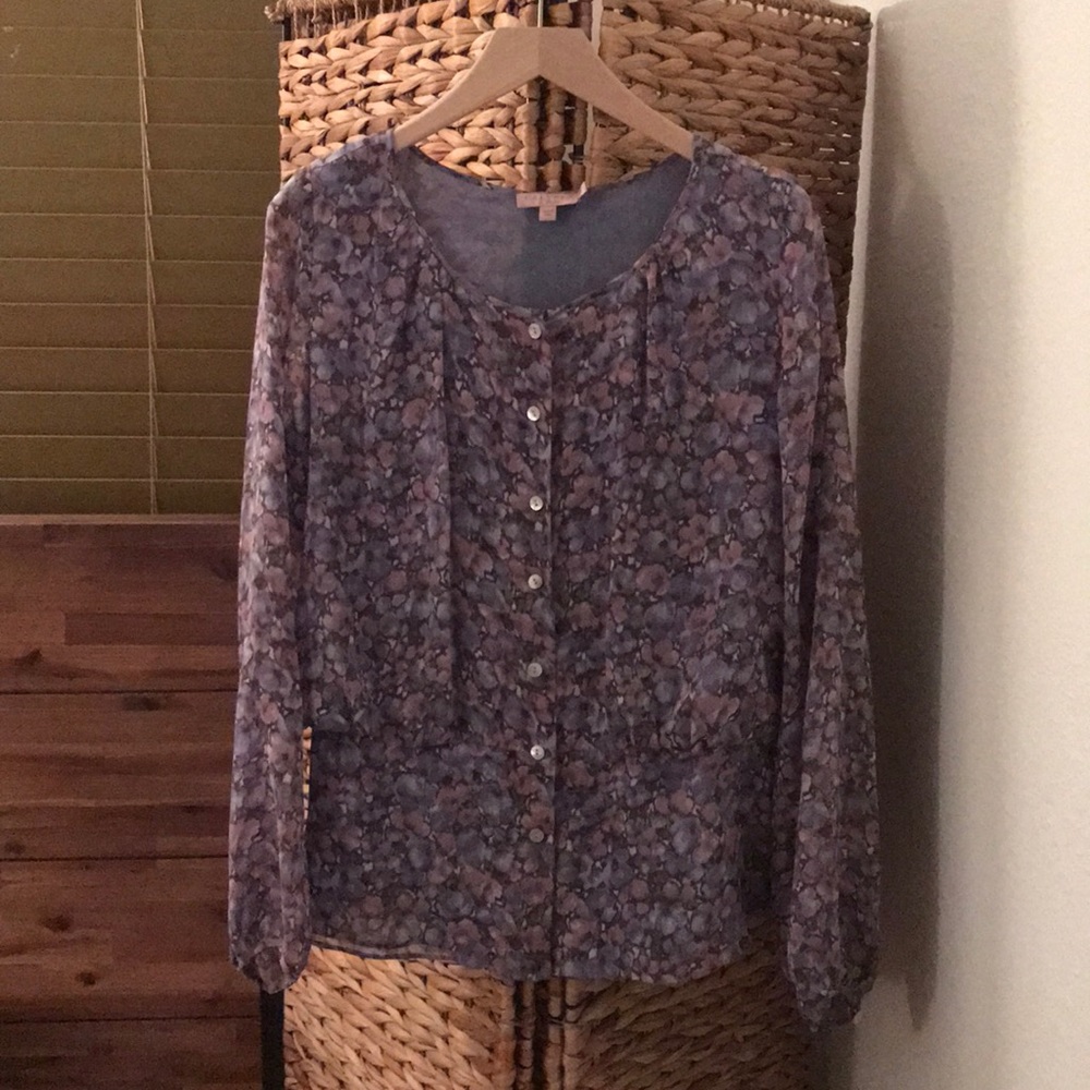 Calypso 100% silk blouse